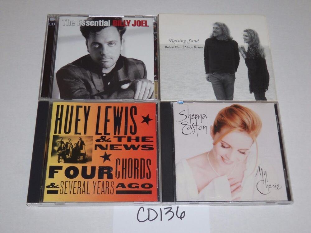 Billy Joel Huey Lewis & The News Robert Plant Sheena Easton Lot 4 CD -0717CD136